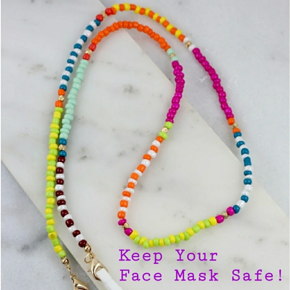 Jewelry - Mask Chain Multi Colored Beads